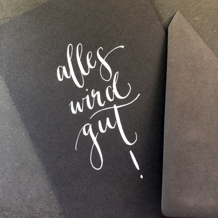 Handlettering, Postkarte, DIY, Muttertagskarte