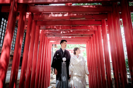 岐阜・各務原のフォトスタジオひでんちの和装前撮り撮影 関市や美濃加茂からのフォトウェディング撮影承ります