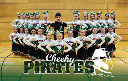 Die PeeWees der Pirates Cheerleader aus Werder