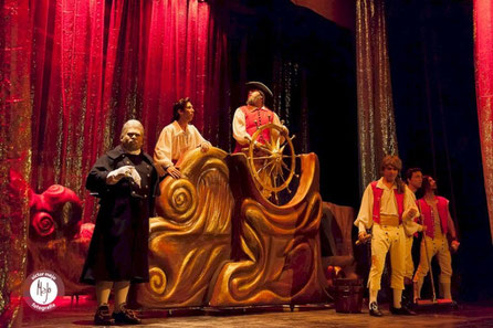 Carras de Barco Escenográfico, Musical La Sirenita