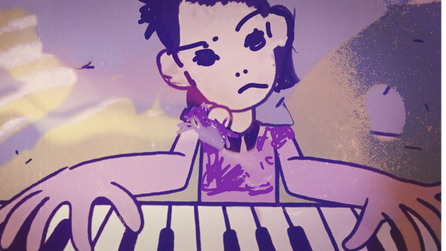 Screenhsot aus Piano Girl - über Beethoven & Zombies von Ulrike Filgers