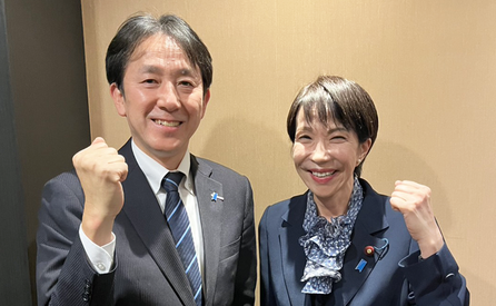自民党 衆議院議員 石川あきまさ（石川昭政）高市総理とともに
