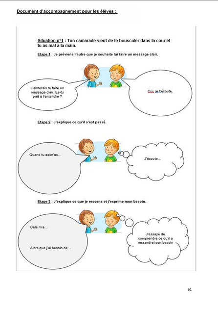Empathie émotionnelle jeux de rôle PDF gratuit. Emotions. Sentiments. CPS CNV. Psychologie. Compétences psychosociales. Outil gratuit PDF.
