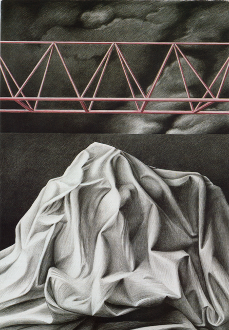 Entsorgung II, 1979, Bleistift, Farbstift, 100/70 cm, Westf. Landesmuseum Münster