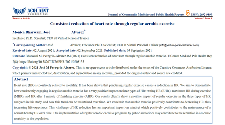 Virtual Personal Trainer on Consistent heart rate reduction by regular exercise