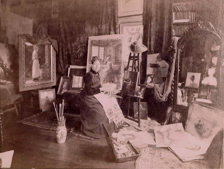 Photographie de l’artiste dans son studio. © Courtesy of the Frick Collection/Frick Art Reference Library Archives