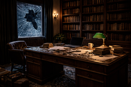 Im Arbeitszimmer des Grossvaters von Alices herrscht grosse Unordnung. Eine zerbrochene Scheibe und ein alter Bürotisch mit viel Unordnung. Was ist hier passiert? Könnt ihr sein Lebenswerk retten. Das Outdoor Escape Game für bis 260 Personen.