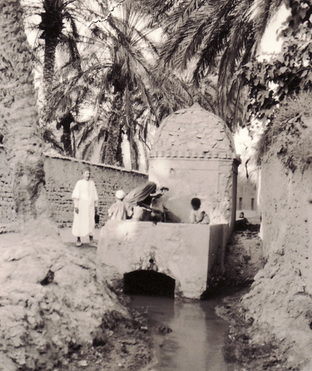 From Bettina's photo archive in 1964, fountain in Biskra