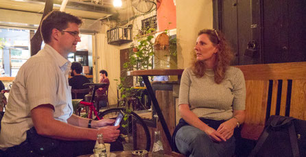 MARC-OLIVER PRIER UND TAMAR HARRIS (re.)