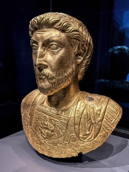 Gold-Büste von Kaiser Marcus Aurelius
