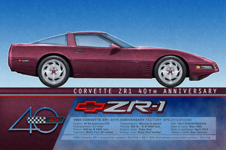 Corvette ZR-1 1993 40e Anniversaire