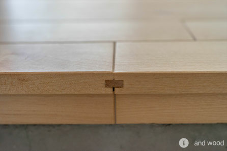 バーチ フローリング プライウッド ヘリンボーン アンドウッド andwood 杢目 4