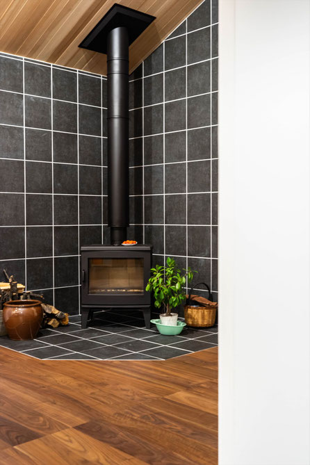 アメリカン ブラック ウォールナット 150幅 幅広 フローリング 施工例 アンドウッド 1