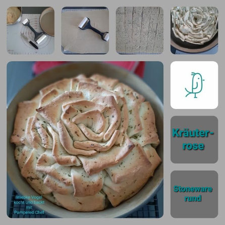 Dein Pinterest Pin für die Kräuterrose aus der Stoneware rund von Pampered Chef®