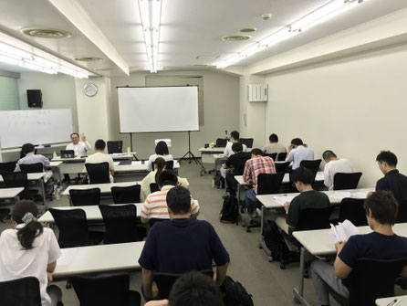 筆記試験の様子