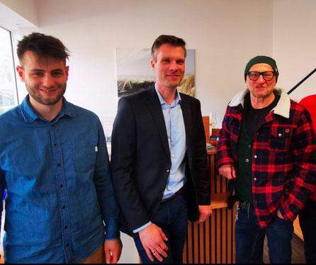 Lukas Kerkering, Ingo Fennen, Titus Dittmann, (v.l.)