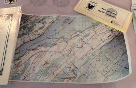 Carte de l'anse des Boutin, fleuve St Laurent