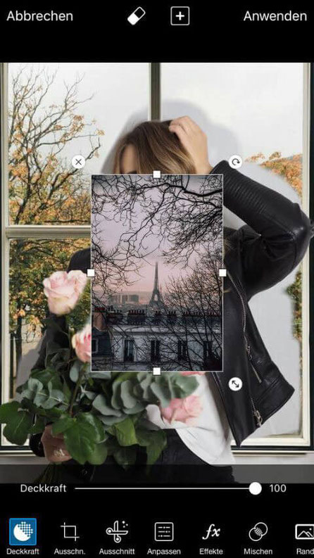 Wie man mithilfe der PicsArt App Hintergründe einfügt