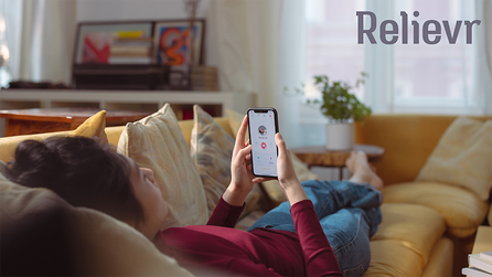 Beratungssitzung bei Relievr Health bequem von zu Hause (Bild: Relievr) 