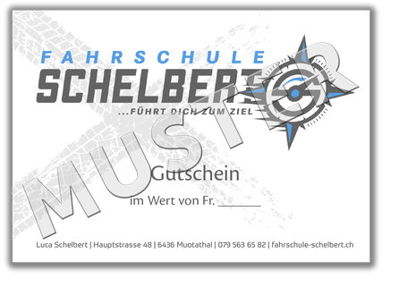 Gutschein Fahrschule Schelbert