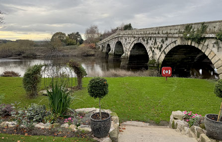 End of walk: River Severn, Atcham Bridge