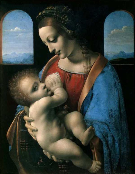 Самые известные картины Леонардо да Винчи - Мадонна Литта