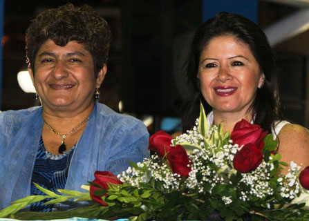 Vitaliana Zambrano y Verónica Rodríguez. Manta, Ecuador.