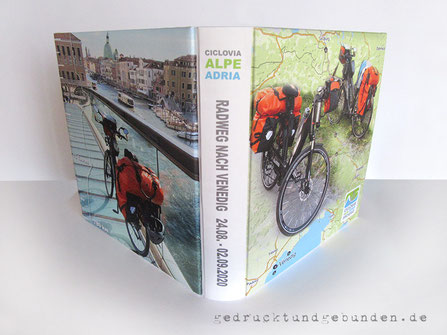 Fotoalbum Ciclovia Alpe Adria Radweg Venedig, Reisealbum, Hardcover gepolstert, Foto auf Stoff gedruckt, individuelles Layout inkl. Bildbearbeitung