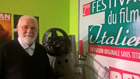 Michel Vizac, président de l'association France-Italie, organisatrice de la troisième édition du festival du film italien à Andernos-les-Bains. Photo M.M.