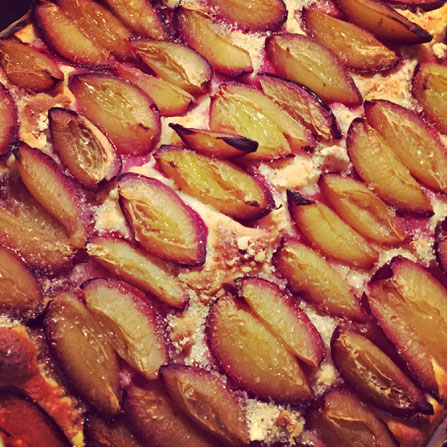 Torta succosa die prugne. Zwetschgenkuchen.