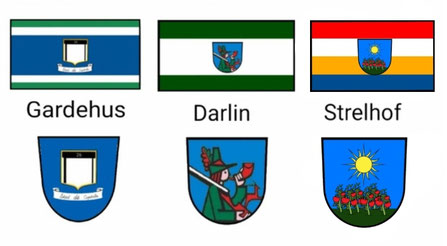 Flags and coat of arms of the Districts