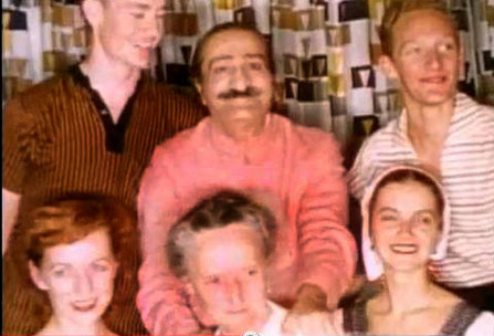 1956 ; [ top ]( l - r ) - Tex Hightower, Baba, Peter Saul [ bottom ] Bunty Kelly, Margaret Craske & Marie Adair