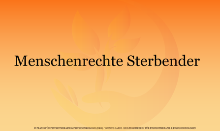 Menschenrechte Sterbender