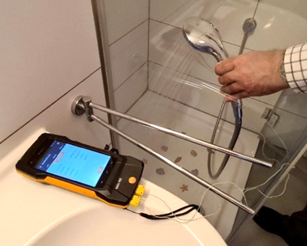 Messung der Temperatur des Trinkwassers, WIRTH Ingenieure