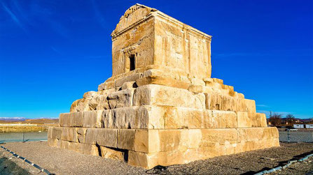 Pasargadae, Pasargad, het Achaemenidische Rijk, Graftombe van Cyrus de Grote de stichter van het Perzische Rijk in Pasargadae.
