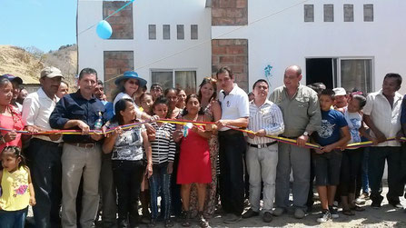 Inauguración del programa habitacional "San Pedro" en la Parroquia Santa Marianita. Manta, Ecuador.