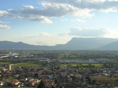 Piedimonte San  Germano. Veduta della vallata (foto tratta dal sito del comune)