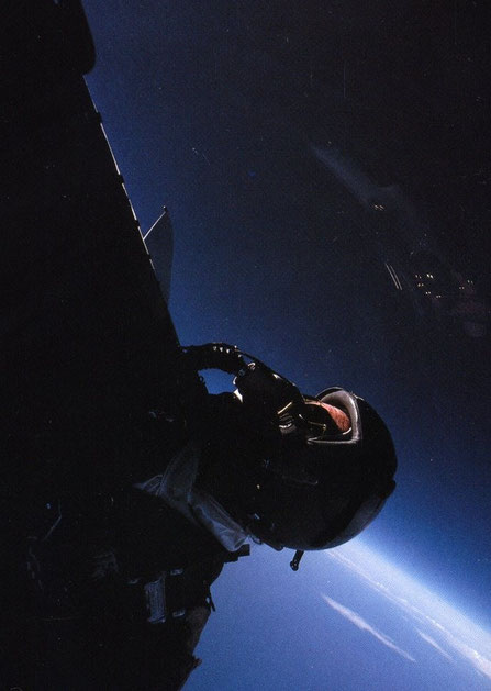 Over the west end of the Tsugaru Strait; a self-portrait.