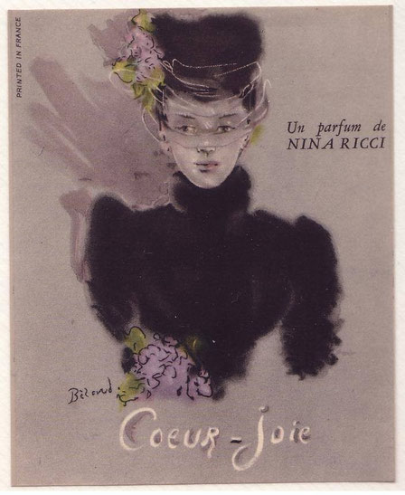 POUR COEUR-JOIE - ETIQUETTE DESSINEE PAR BERARD