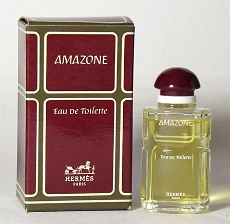 AMAZONE - EAU DE TOILETTE 7 ML - FLACON EN VERRE TRANSPARENT : MINIATURE IDENTIQUE A LA PRECEDENTE PHOTO