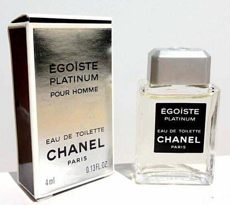 EGOÏSTE PLATINUM - EAU DE TOILETTE POUR HOMME 4 ML - AVEC ETIQUETTE NOIRE
