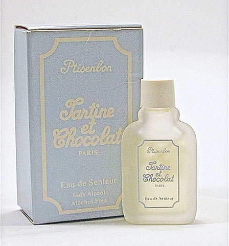 TARTINE et CHOCOLAT : PTISENBON - EAU DE SENTEUR POUR ENFANT, SANS ALCOOL : ETIQUETTE FILM SUR LA MINIATURE