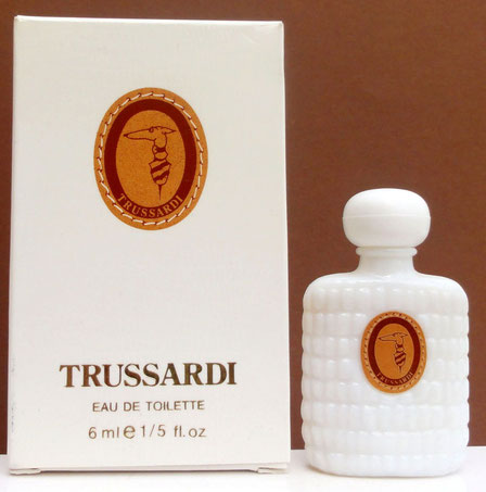 TRUSSARDI - EAU DE TOILETTE 6 ML - MINIATURE EN VERRE BLANC OPAQUE
