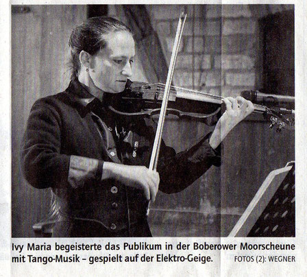 Konzert in Boberow - Märkische Allgemeine Zeitung 10.Januar 2012