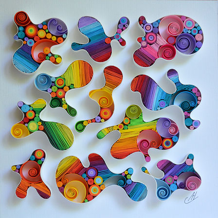 quilling , art, paper art, quilling paper art, quilling art, quilling wall art, art, happy, paper, rainbow, quilling letters, artwork, квиллинг, Larissa Zasadna, Лариса Засадная, Квиллинг бумага