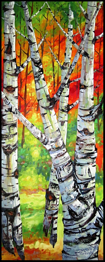 Noble 84x36 huile sur toile