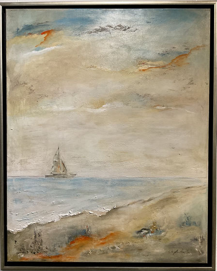 Meerblick 100 x80 cm  2021 Acryl auf Leinwand