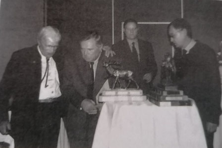 Karl Wichmann und Franz Strotmann bei der Siegerehrung