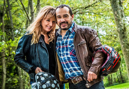 Mehdi el Glaoui (fils de Cécile Aubry) et sa femme Virginie Stevenoot en décembre 2013 