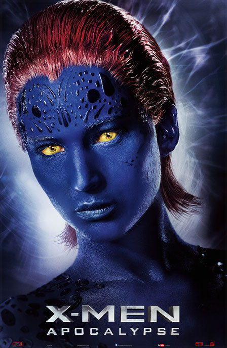 X-Men Apocalypse Charaktere - Raven Darkholme - Mystique - 20th Century Fox - kulturmaterial